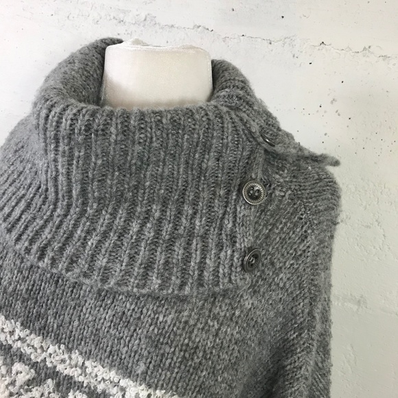 SOLD!! Free People Chunky Oversized Faire Isle - Picture 3 of 8